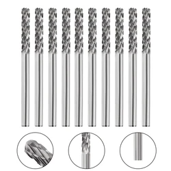 10 PCS 3mm Shank Double Cut Set di File rotanti in carburo di tungsteno fresa in lega per lime rotanti per utensili rotanti