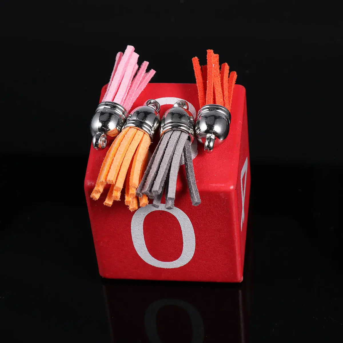 

60Pcs Multicolor Suede Tassels Straps DIY Keychain Cellphone Bag Pendant Accessories Jewelry Charms Suede Tassel