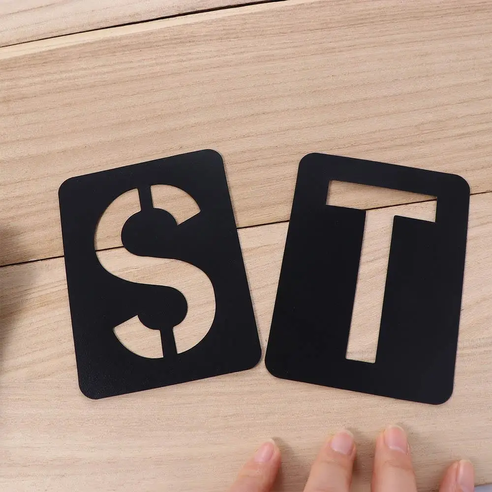 

Embossing Stamping Letter Number Symbols Templates Spray Painting Template Copying Stencils Hollowed Letter Stencils Kit