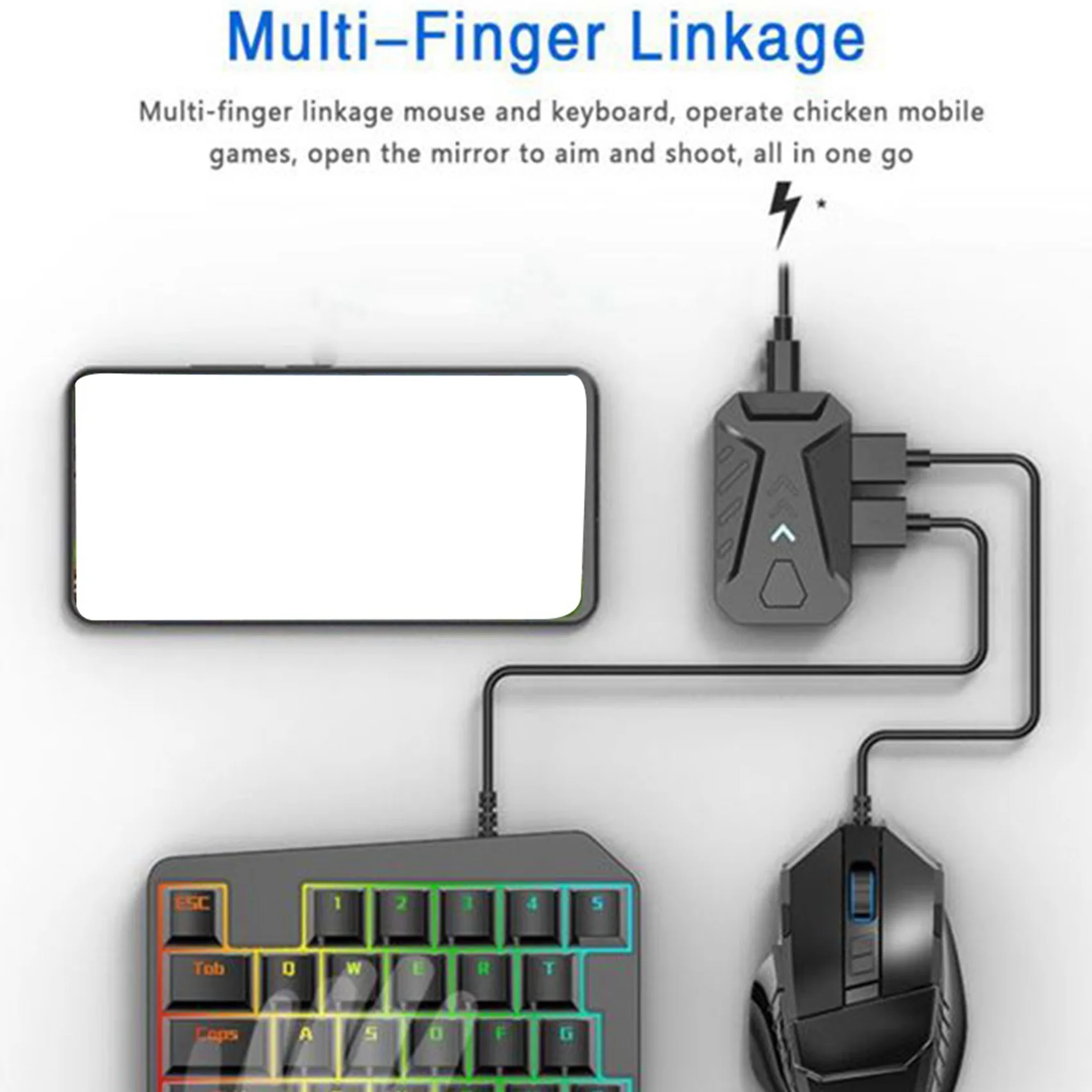 Портативная мобильная игровая клавиатура и мышь, адаптер-конвертер MIX LITE, мобильный контроллер для адаптера Android, хит продаж