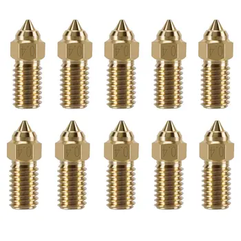 5/10PCS Elegoo Neptune 4, Neptune 4 Pro 핫 엔드 노즐 교체 부품 용 3D 프린터 0.4mm 고속 황동 노즐 키트