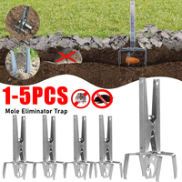 1-5PCS Mole Eliminator Trap Alvanized Steel Pest Mole Trap Outdoor Mole Scissor Clip Professional Mole Trap Pest Mole Trap