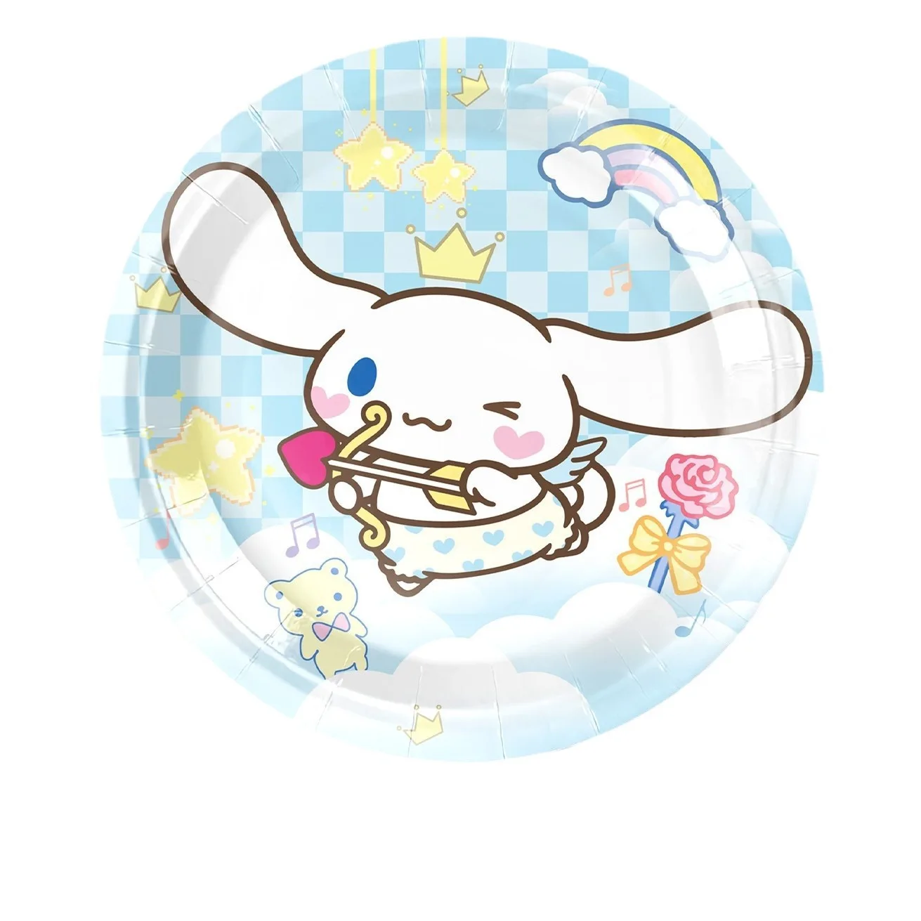 New, Cinnamoroll theme children\'s birthday party decoration, paper plates, paper cups, paper towels, venue decoration sets