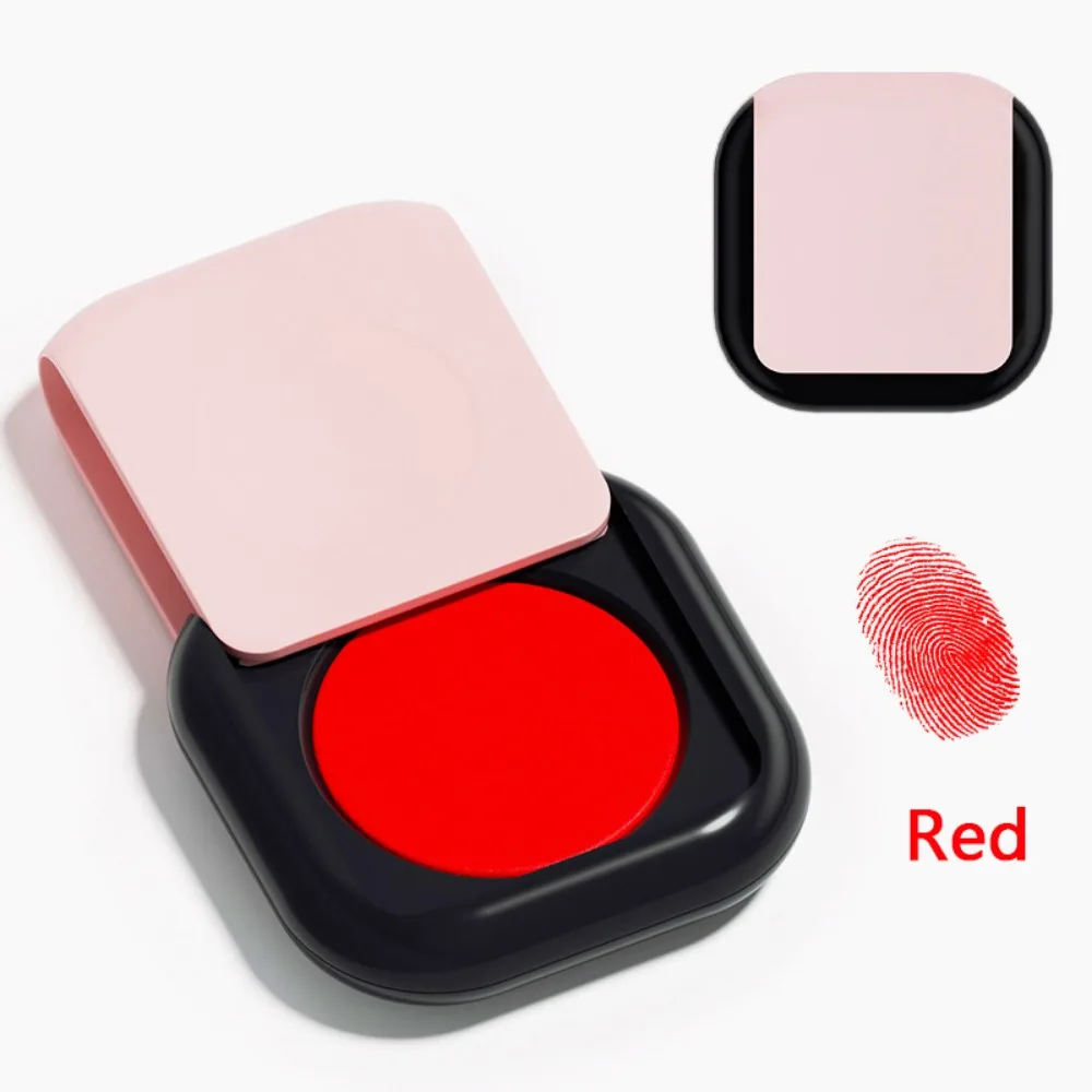 Clear Stamping Mini Fingerprint Ink Pad Finger Printing Quick-drying Finger Signature Inkpad Anti-Fake Professional