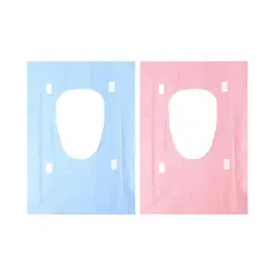 20x Individually Wrapped Disposable Toilet Seat Cover Nonslip Adhesives for Road Trips Adults Kids Toddlers Public Restrooms