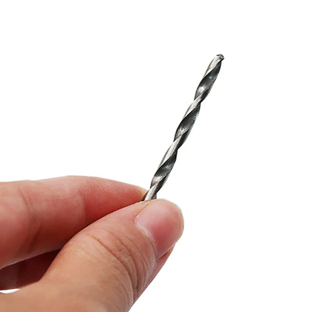 10 pz/25 pz codolo tondo Twist Drill acciaio ad alta velocità Twist Bit Straight Shank Bit strumento per la lavorazione del legno 0.5-3mm
