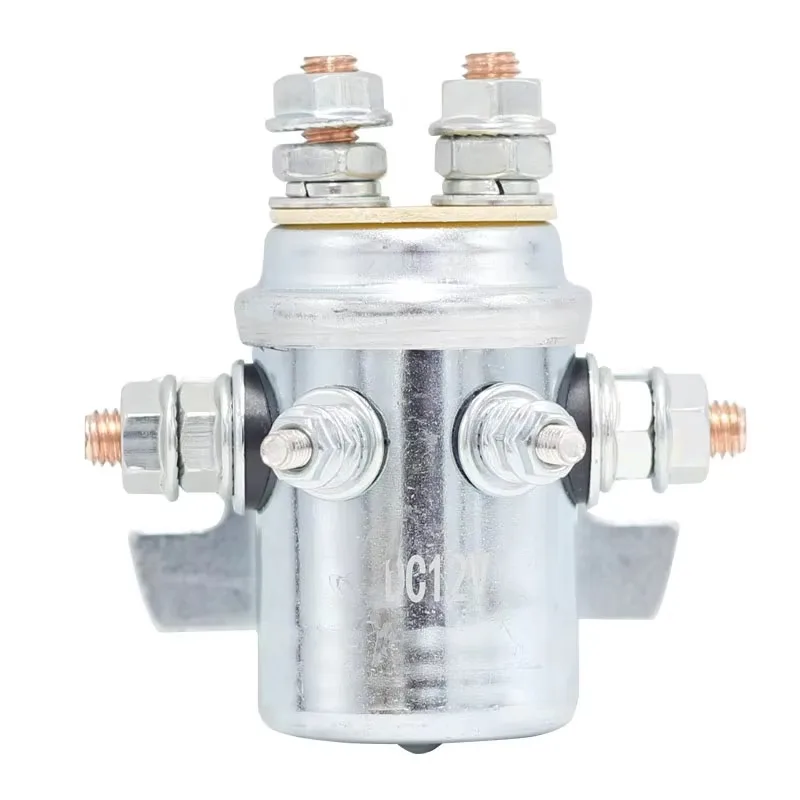 

12V 24V 36V 48V 200A Electric Winch Relay 6 Terminals Winch Motor Positive and Negative Golf Cart Relay Solenoid Valve