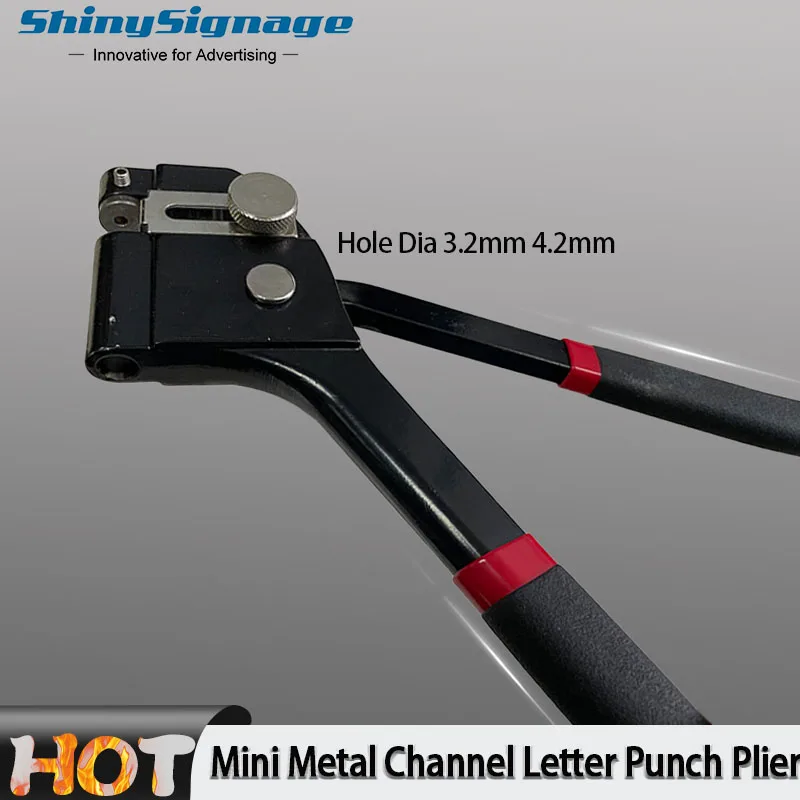 

Mini Metal Channel Letter Punch Plier 0.5mm Ss Hole Poucher Advertising Sign-making Tool