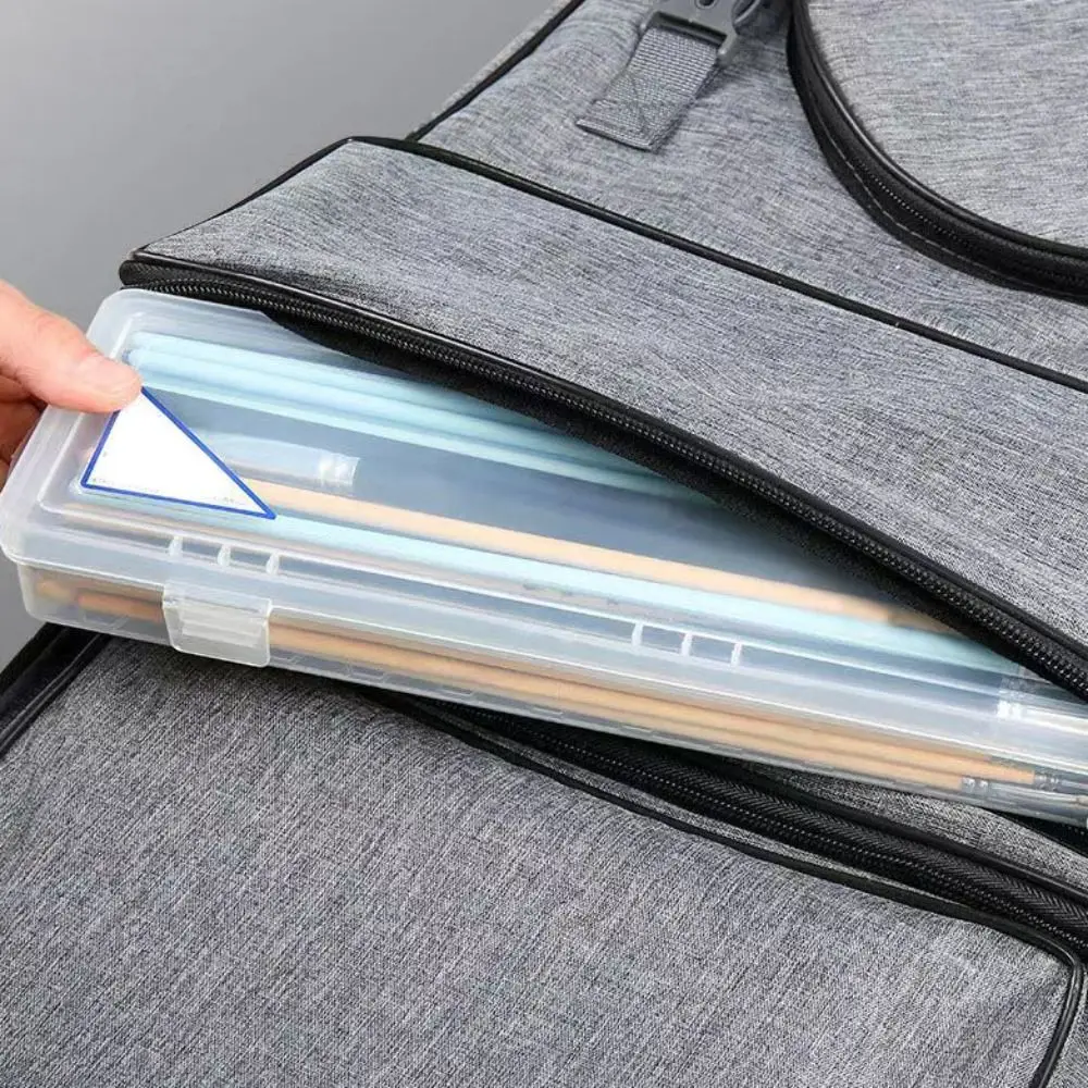 Bolsa de arte portátil para esboçar lona, à prova d'água, durável, mochila de lona para artista, grande capacidade, prancheta, materiais de arte