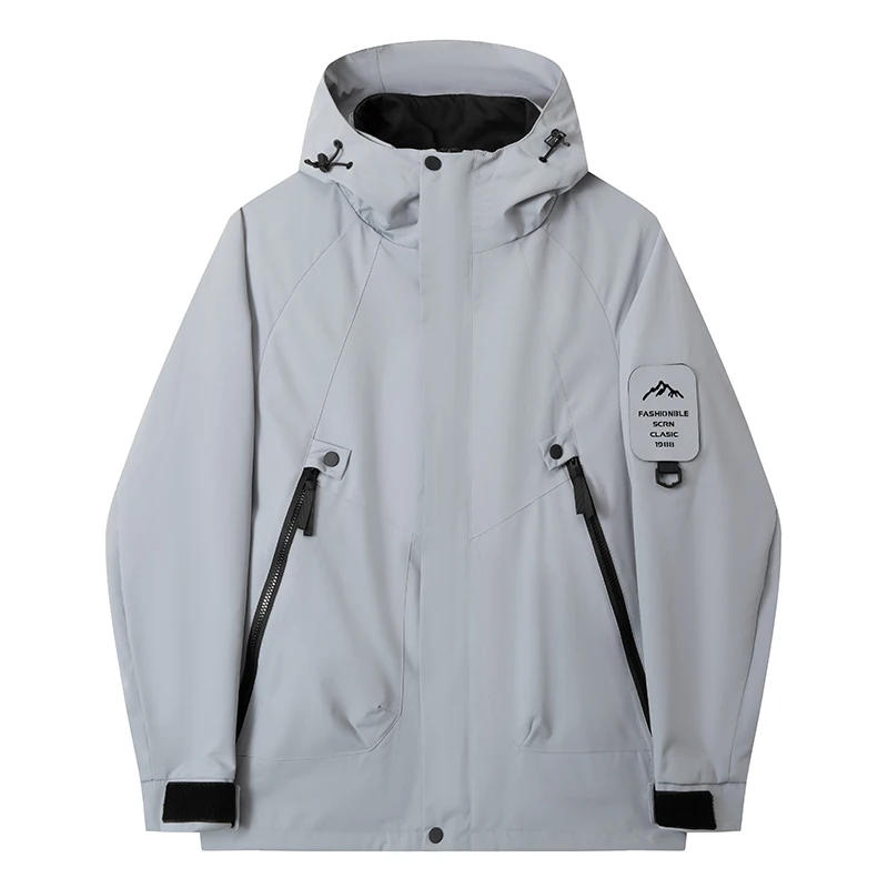 ARC Spring and Autumn Hardshell Jacket for Men Sports Ski Camping Casual Fashion Outdoor Mountaineering Tour Windstorm Jacket