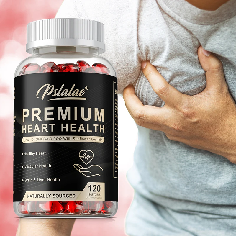 

Premium Heart Health - Supports Heart and Cardiovascular Health, Improves Blood Flow, Balances Blood Pressure, and Boosts Energy