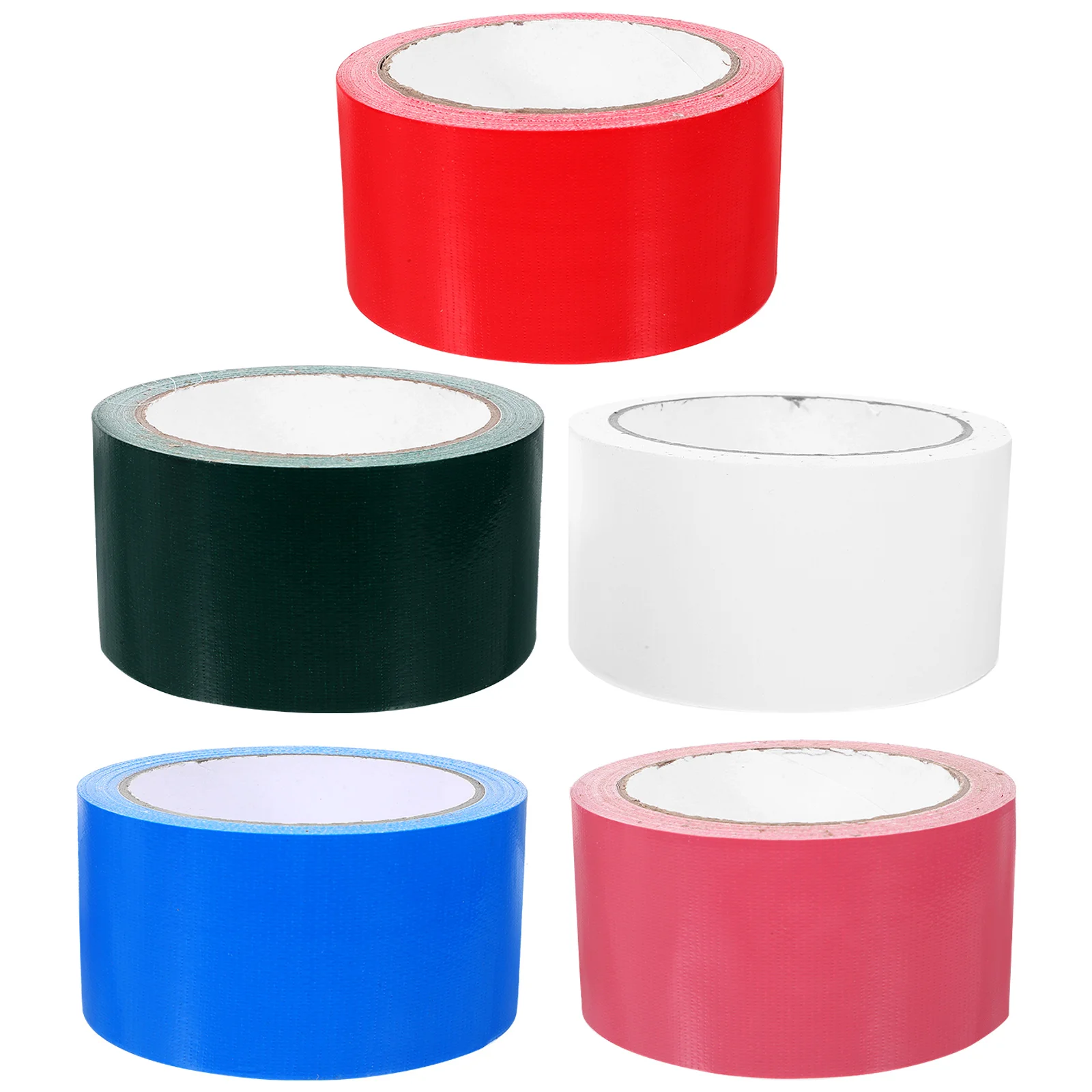 

5 Rolls Colored Carpet Tape 50mmx10m Heavy Duty Duct Tape for Craft Repair Classroom Decor Waterproof Floor Adhesive