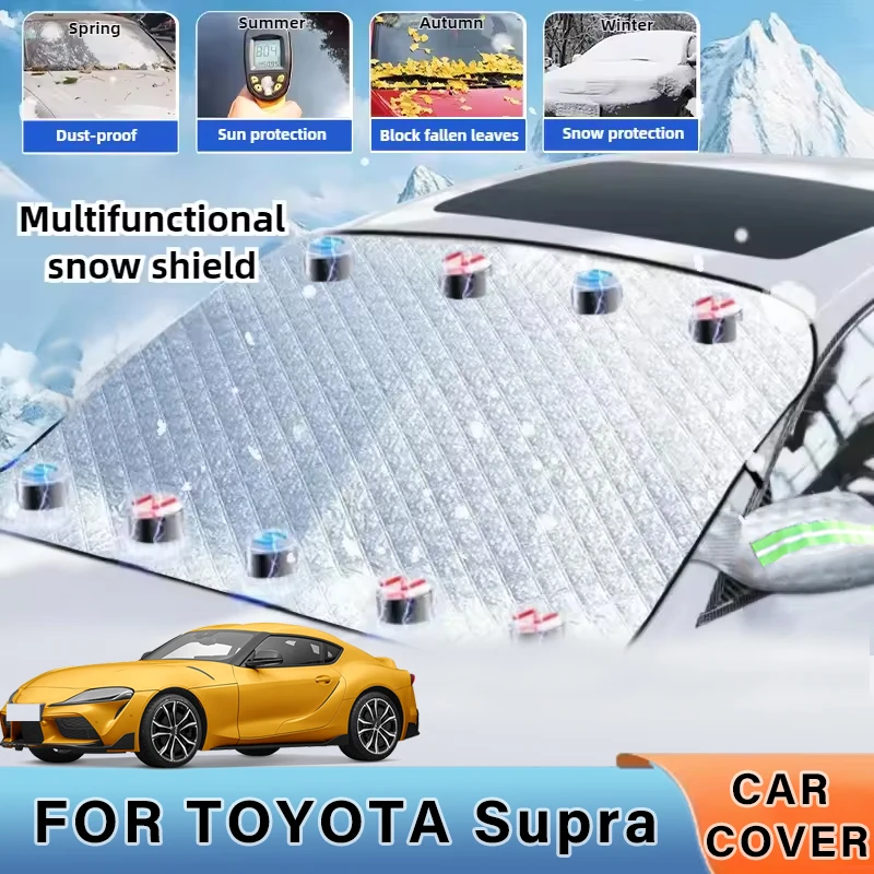

Thickened Car Now Sunshade Windshield Cover With 5/9 Magnets UV Protection Anti Snowboard Sunlight For TOYOTA Supra