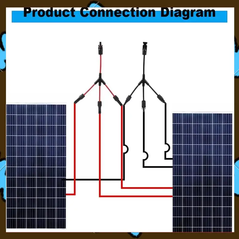 Promotion! 3 To 1 Y Branch Connector With 4Mm 2 Solar Cable MMMF /FFFM For Solar PV System Y Solar Panel Cable Connector