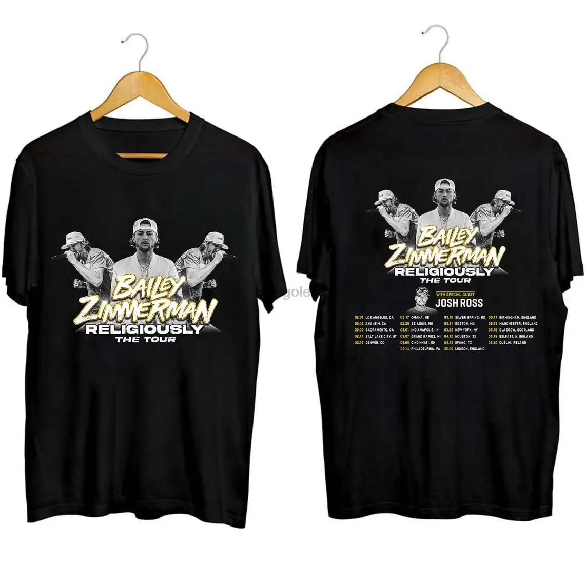 Bailey Zimmerman Religiously World Tour 2024 Shirt Bailey Zimmerman Fan Shirt Bailey Zimmerman Country Music Shirt Bailey Zimmer