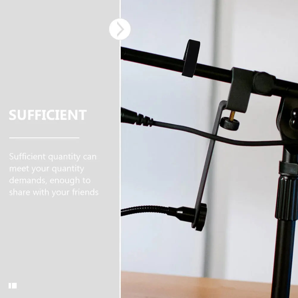 

15Pcs Mic Cable Clips Universal Durable Flexible Microphone Cable Holder Clamp for Mic Stand Accessories Microphone Clip