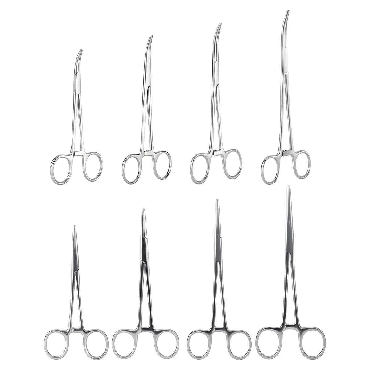 1 قطعة الفولاذ المقاوم للصدأ ملقط مرقئ الطبية مقص جراحي للأسنان 12.5/14/16/18 سنتيمتر طرف مستقيم/منحني