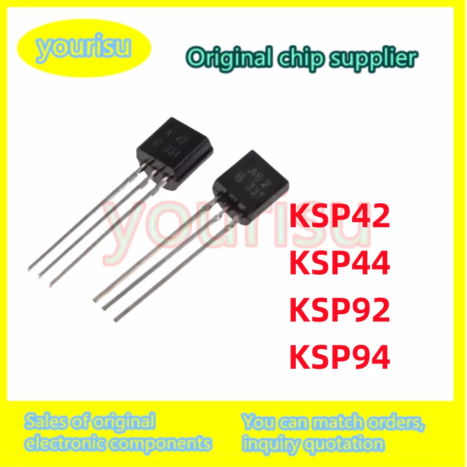 10Pcs/Lot KSP42 A42 KSP44 A44 KSP92 A92 KSP94 A94 TO-92 NPN/PN transistor TO-92