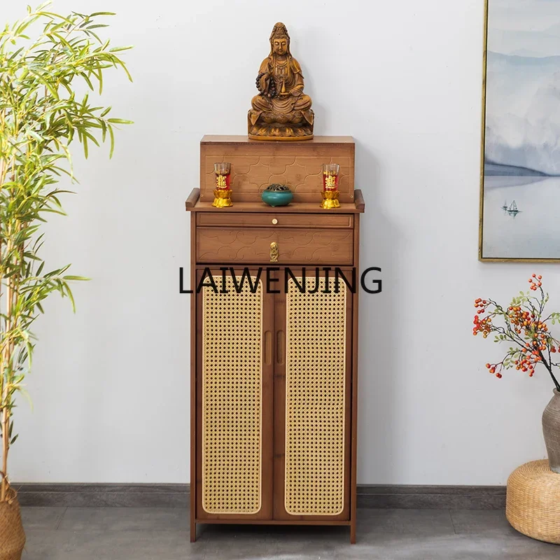 

MJY new Chinese vertical cabinet Guanyin Buddha statue cabinet Bodhisattva worship table