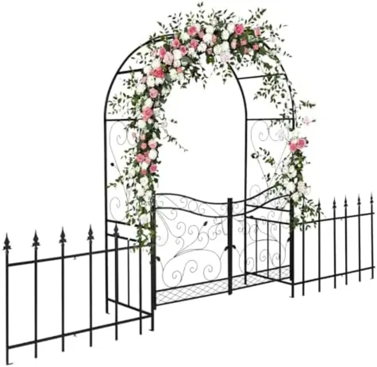 Garden Arbor Arch, Wedding Arch Archway for Ceremony Party, Trellis for Plant Climbing, Christmas Decorations Pergola