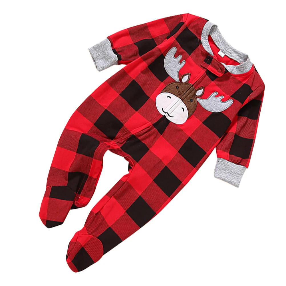 

Baby Christmas Romper Cotton Infant Long Sleeve Jumpsuit Winter Clothes Newborn Xmas One-Piece Outfit Toddler Costume