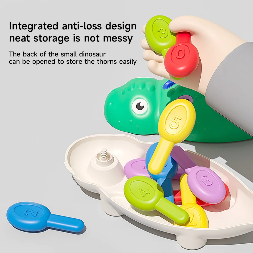 Dinosaur Montessori Baby Toys Hand-eye Coordination Fine Motor Training Develop Concentration Children Sensory Educational Toy