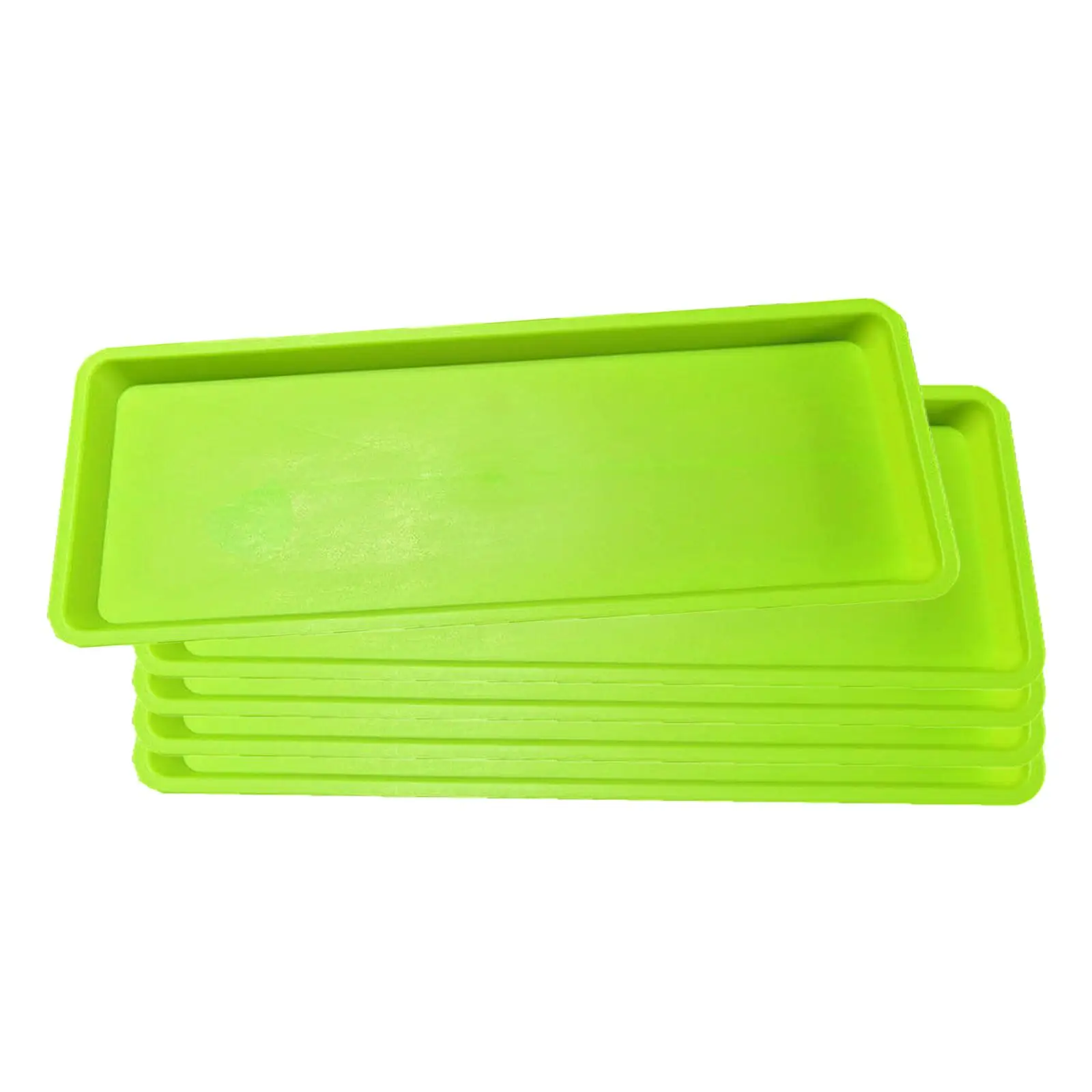 Balcony Flower Tray Rectangular Plant Saucers PP Drainage Catcher for Garden Yard Windowsill Indoor Outdoor Use