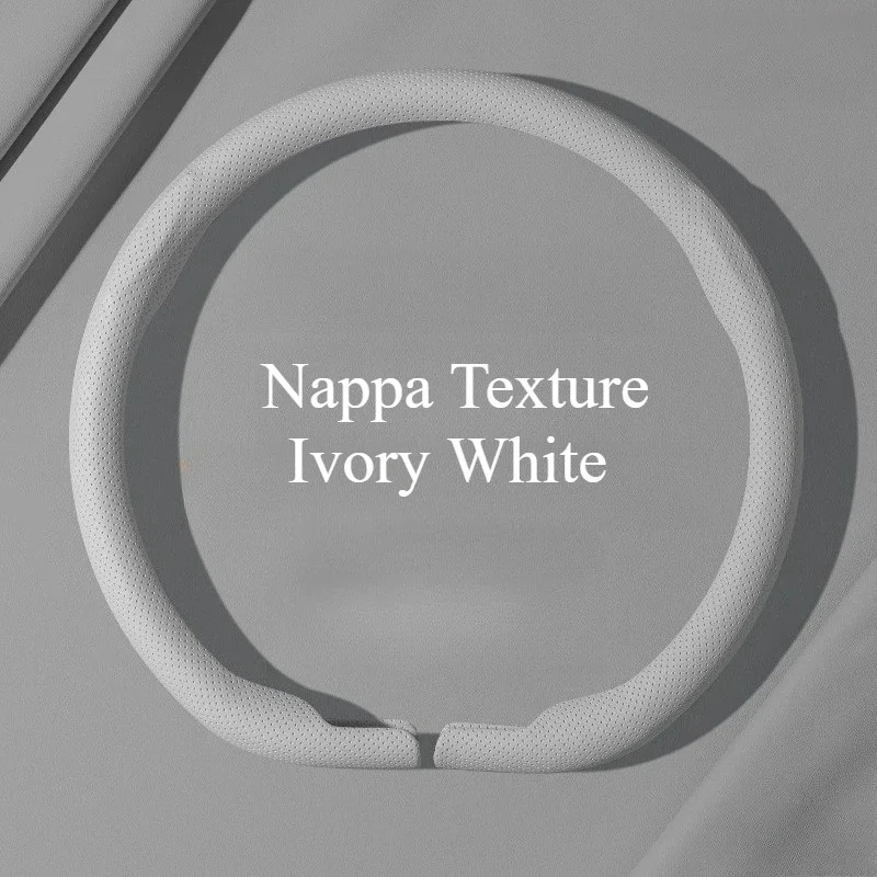 Nappa Texture Suede Steering Wheel Cover Anti-slip Sweat Absorbent Soft Grip Interior Decor Accessories For Nissan Altima Teana