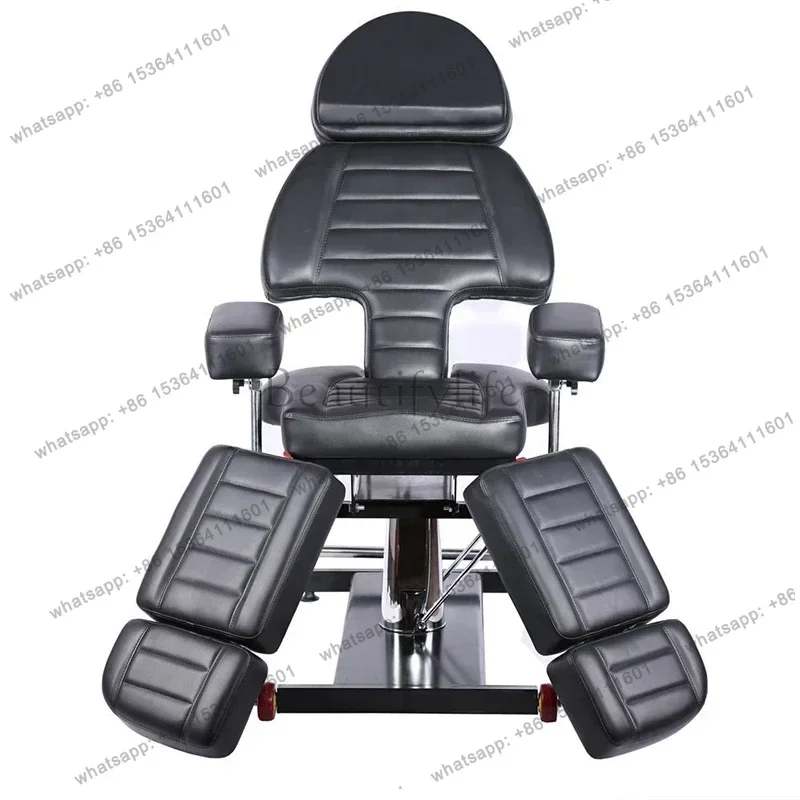 LJY Electric Tattoo Chair Multifunction Speciality Physiotherapy Spa Tattoo Chair Comfort Adjust Salon Furniture Tatowierstuhl F