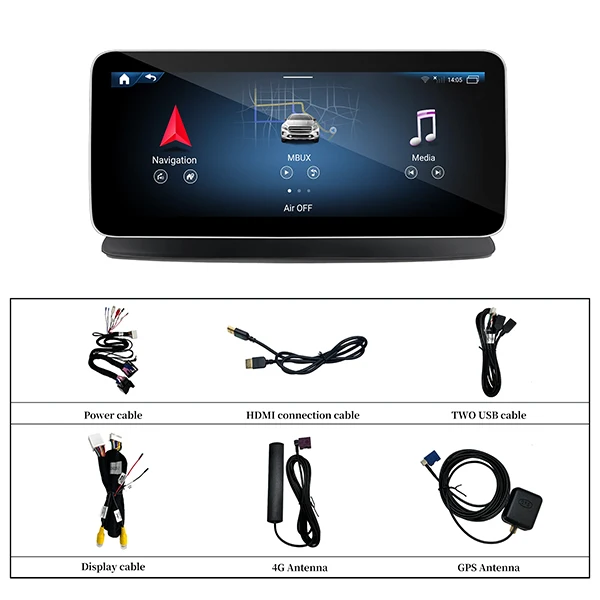 For Mercedes CLS C218 X218 Upgrade 10.25 Android Screen Wireless Android Auto Apple CarPlay Google Maps Vehicle 4G Plug and play