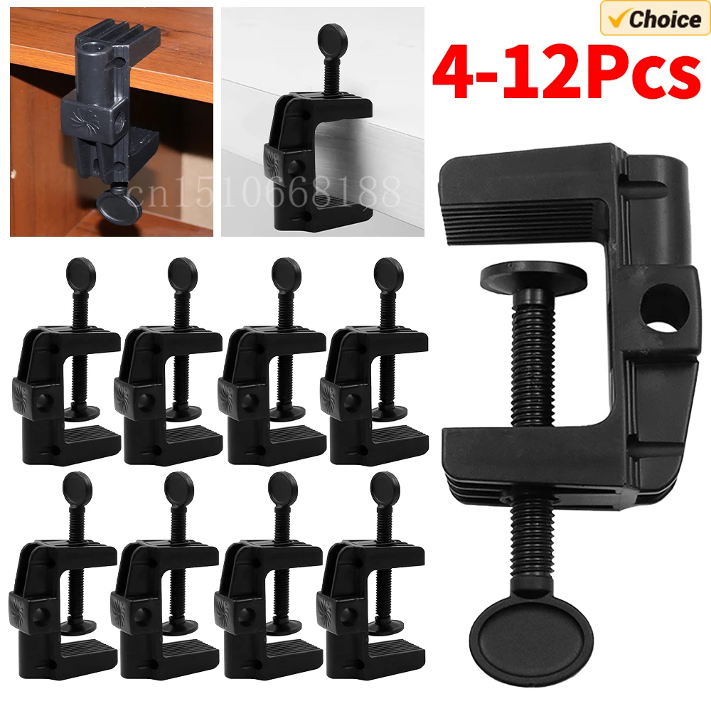 Universal Halterung Klemme Rutschfeste Kunststoff Ständer Clip C Form Broadcast Mic Ständer Klemme für Mikrofon Schreibtisch Lampe Ringlicht