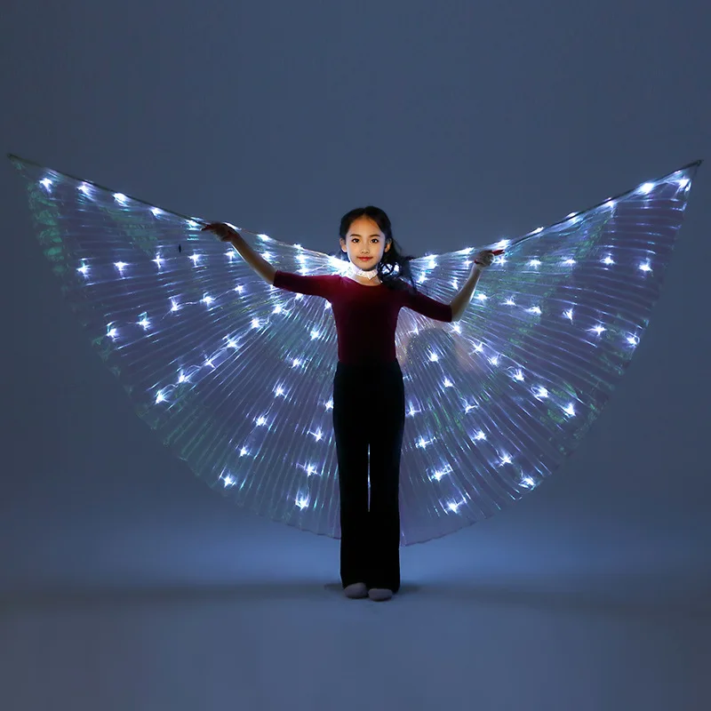 Alas Angle Isis Wing Led Children Circus Led Light Luminous Costumes Party Show Isis Fluorescent Butterfly Belly Dance Wing