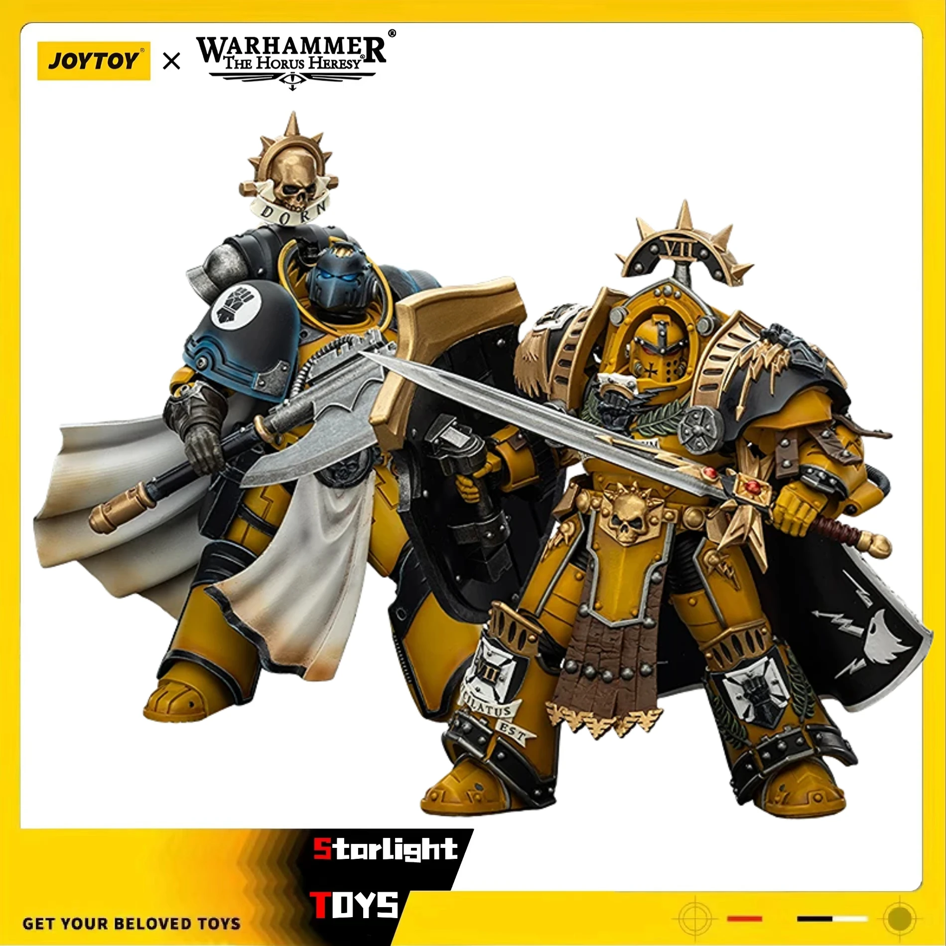 

【Pre-sale】JOYTOY Warhammer 40K Imperial Fists Librarian Consul Legion Praetor in Tartaros Terminator Armor 1/18 Action Figure