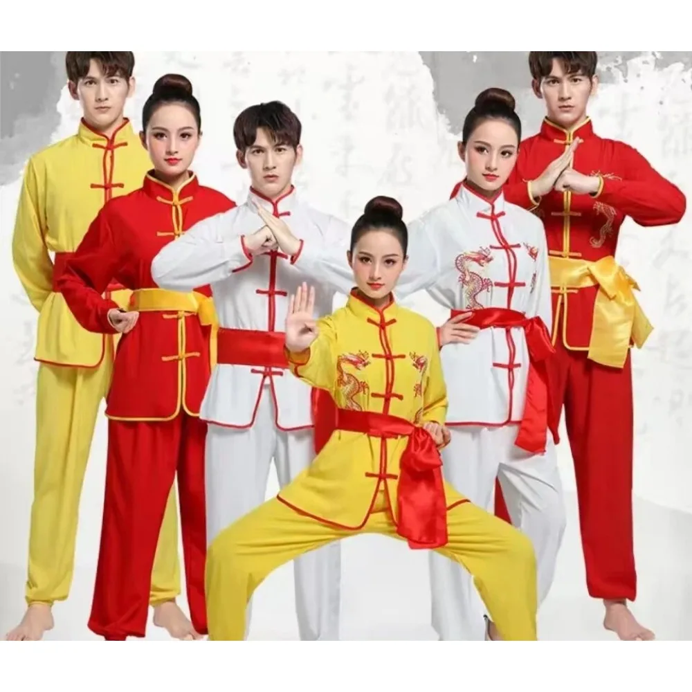 Kids Chinese Hanfu Kung Fu Uniform Set Boys Girls Cosplay Performance Costume Traditional Chinese Clothing for Stage Show Hallow