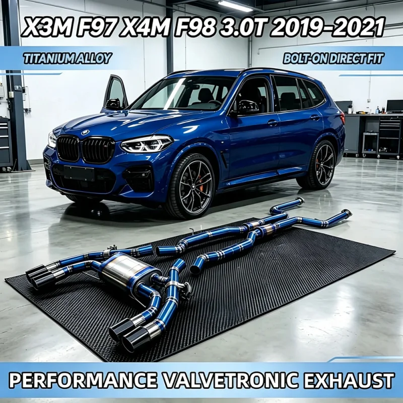

OEM Titanium Alloy Muffler Exhaust Catback System for BMW X3M F97 X4M F98 3.0T 2019-2021 Valvetronic Exhaust Car Exhaust Pipes