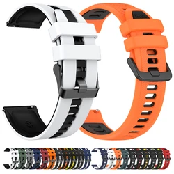 20mm 22mm Watch Strap For TicWatch Pro 3 Ultra Band GPS/LTE For Ticwatch GTX S2 E2 E3 GTH/GTW Sports Silicone Bracelet Watchband