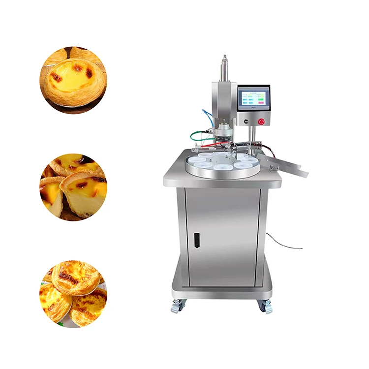 Commercial 8-head Pneumatic Egg Tart Crust Machine, Butter Tray Tower Forming Machine Automatic Cookie Cup Forming Machine