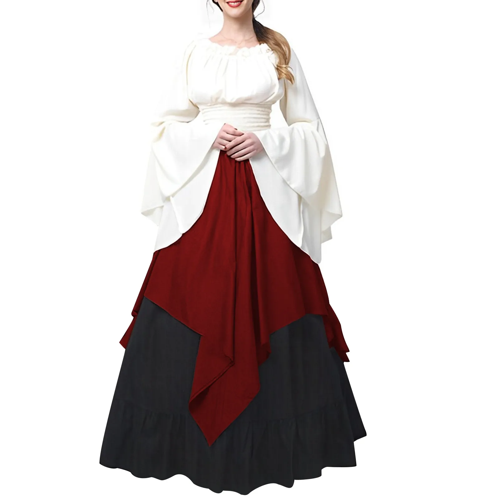 Robe de Soirée Gothique Victorienne pour Femme, Cosplay, Costume de Reine, Médiéval, Renaissance, Princesse Elfe, Lolita, ixRétro, Ballon Masqué Tim ade