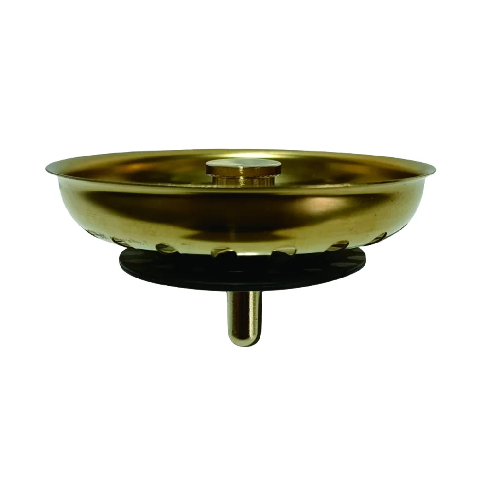 7.9cm Golden Color Kitchen Sink Plug with Spring Steel Ball 304SS Sink Filter Sink Drainer Stopper Gold Strainer 3-1/2 strainer