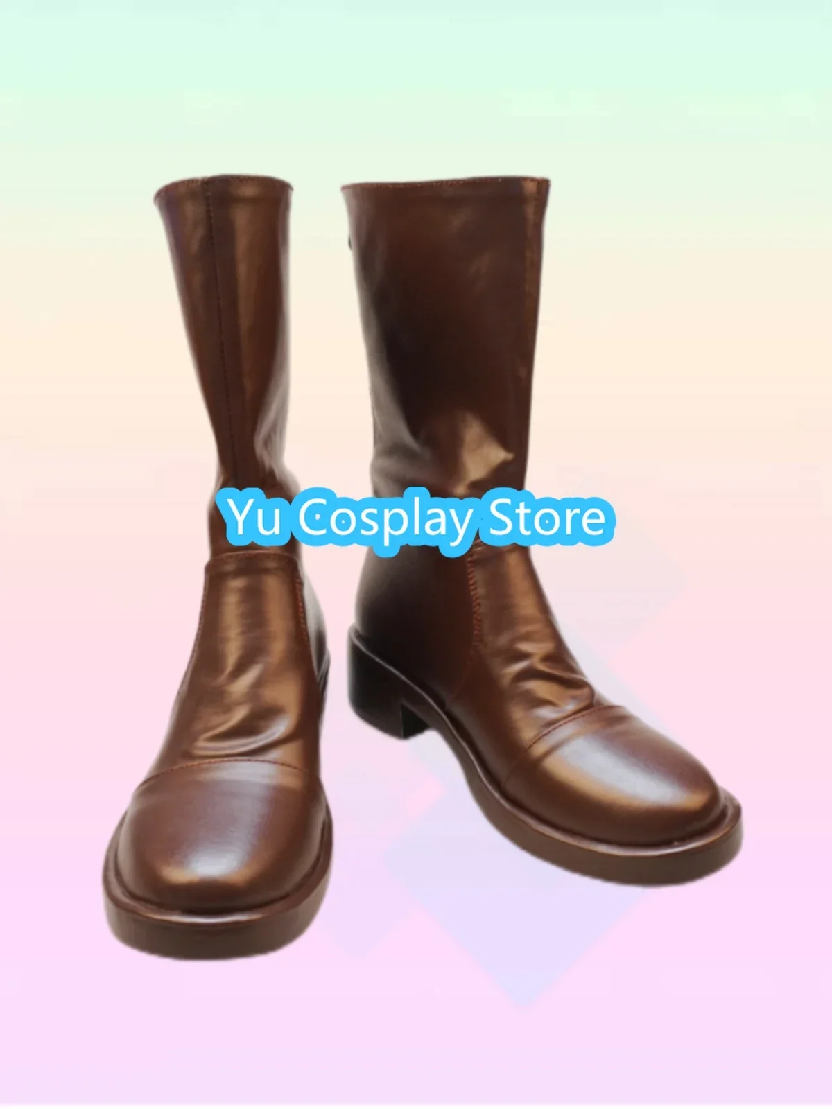 

Yu-Cosplay Custom Made Game Identity V Postman Victor Grantz Cosplay Shoes PU Leather Shoes Halloween Carnival Boots