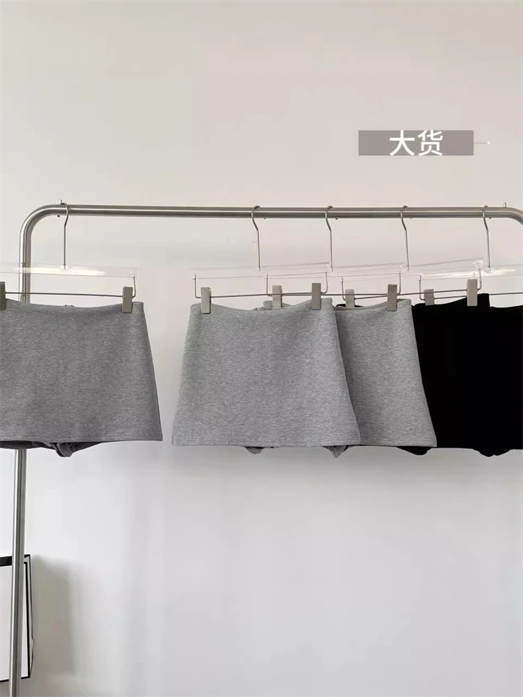 

Korean Style One-Piece Wrap around Skirt Women's plus Size Spring New Base Layer Half Body Skirt Casual Skirt