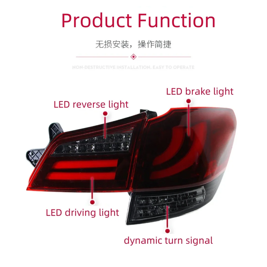 LED Rear Taillight Brake Light for Subaru Outback 10-14  Revese Parking Warnning Lamp