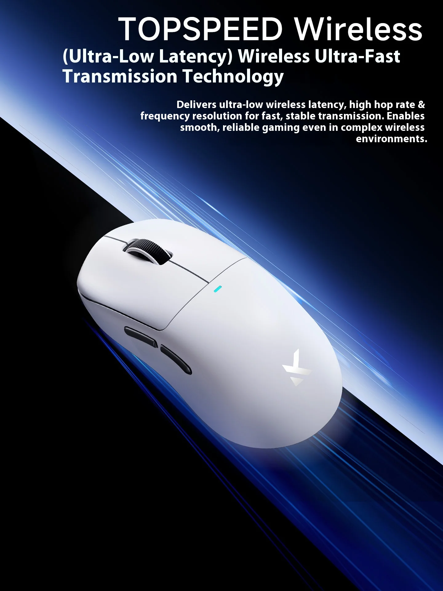 MCHOSE M7 Ultra Wireless Gaming Mouse PAW3950 8kHz Polling Rate Lightweight Ergonomic Design 500mAh Optical Switch 750IPS
