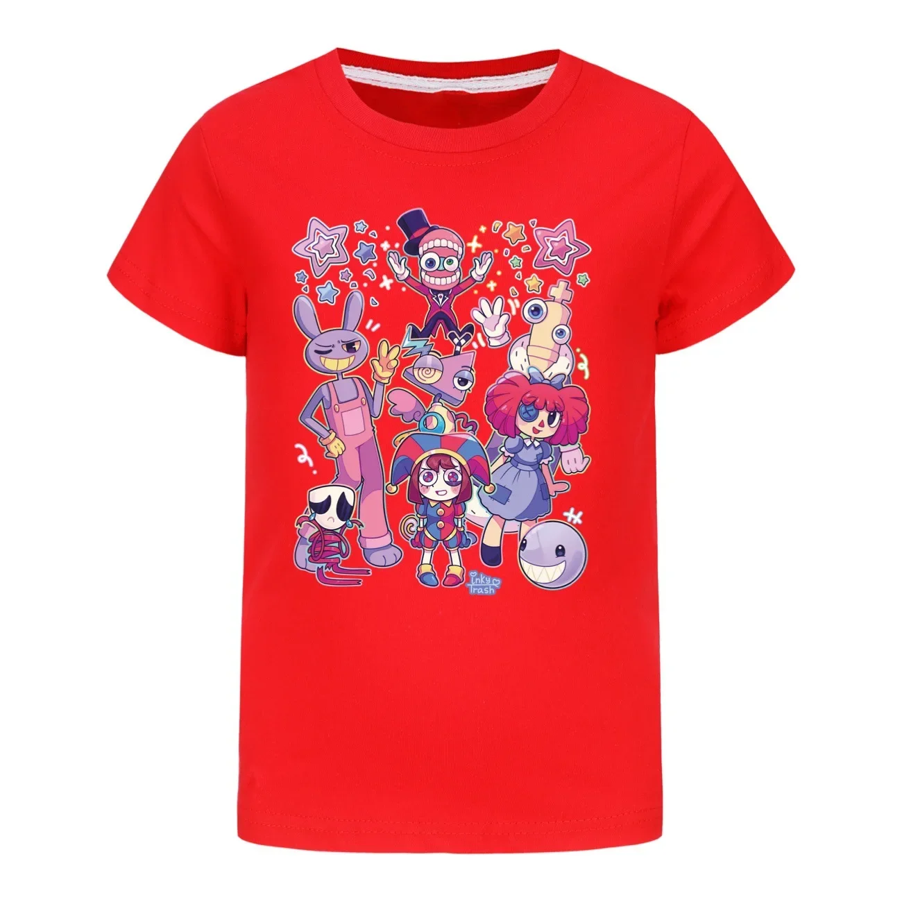 Zomer Kinder T-Shirt Met Korte Mouwen De Geweldige Digitale Circus Katoenen T-Shirts Meisjes Kleding Voor Jongens T-Kostuums Kawaii Shirt 2895