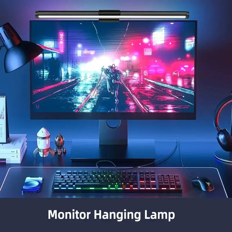 Stepless Dimming Eye-Friendly - Desk Setup Gaming And Work ulasan dan harga