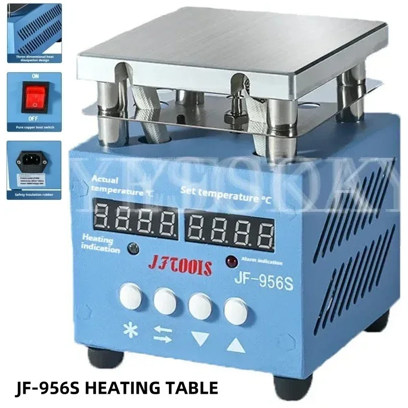 

JF-956S/300W/Dual Display Heating Plate Adjustable Temperature Heating Table Mobile Phone BGA PCB Board Heating Table