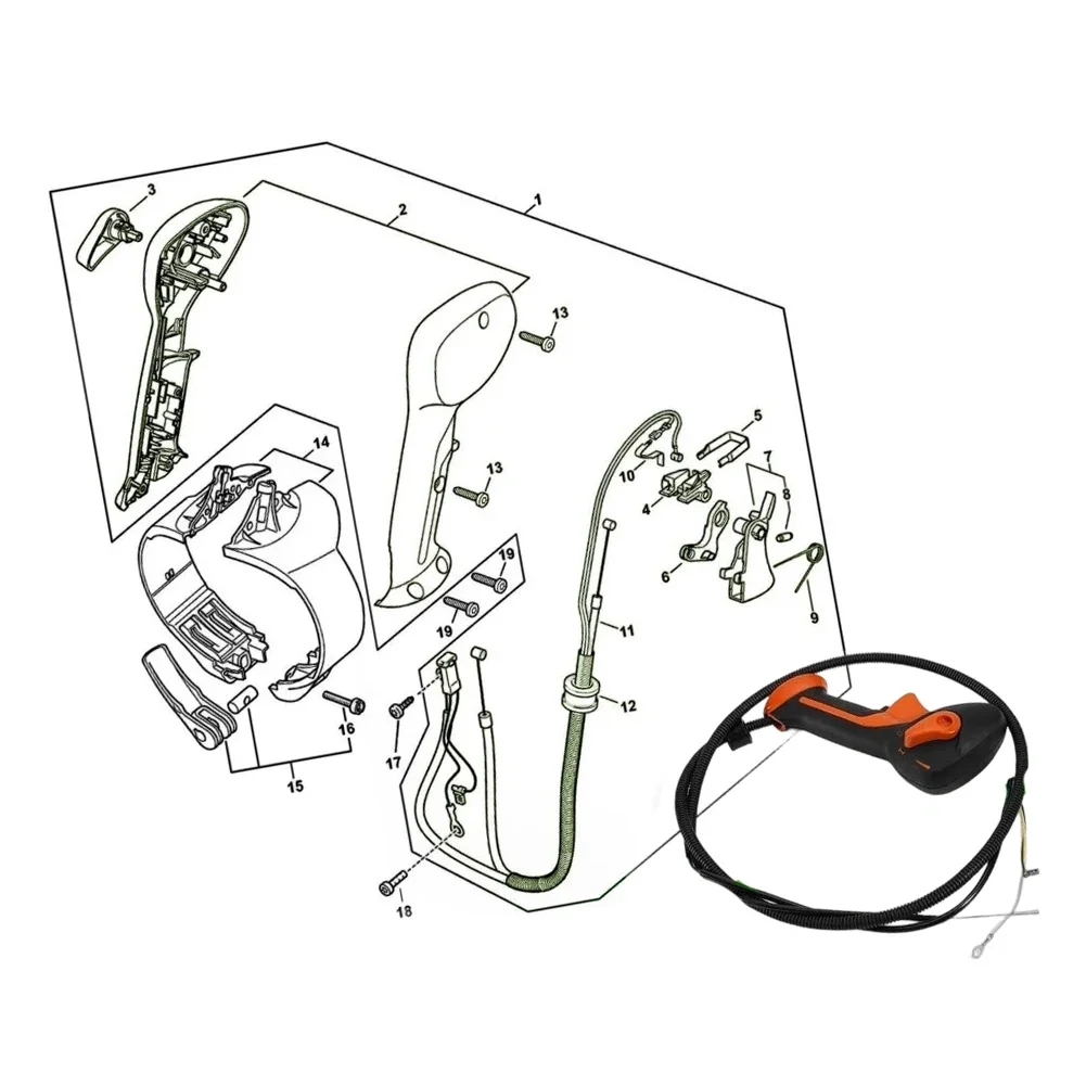 

Replacement Throttle Control Handle for BR800 BR800X BR800C Equipment Part 4283-790-1300 42837901300 Engineered for Precision