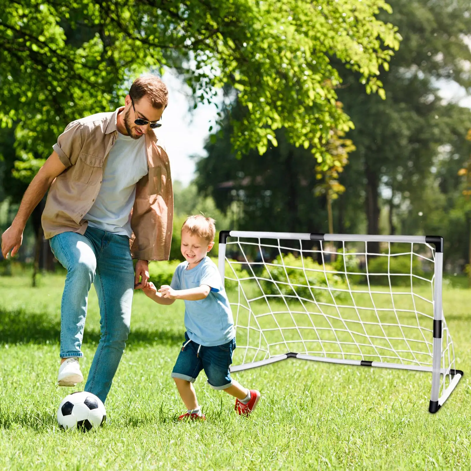 

Kids Soccer Goal Portable Backyard Goals Nets For Kids Foldable Small Training Equipment Foldable Sports Games For Teens Girls