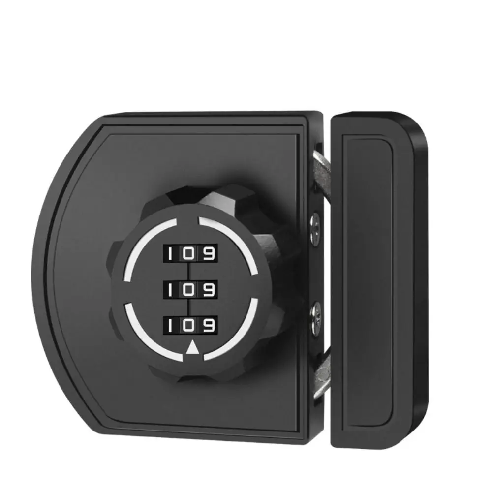 No Drill Installation Rotational Drawer Lock Glow Mechanism Rotary Operation Password Lock Zinc Alloy Construction