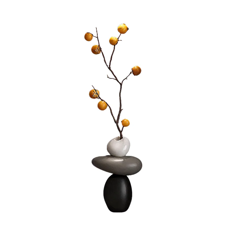 Persimmon Ruyi Vase Ornament Living Room TV Cabinet Simulation Green Plant Ornament